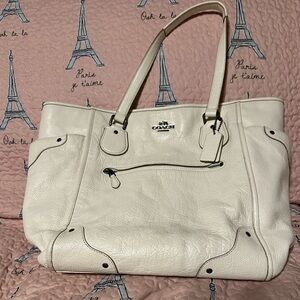 Coach Mickie Large White tote